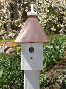 The Stella birdhouse-Bright Copper Roof The Stella birdhouse-Bright Copper Roof