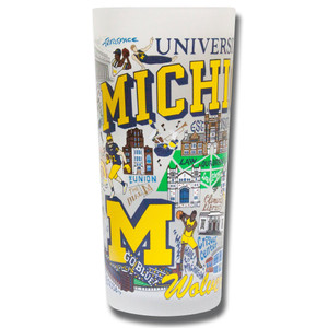 University of Michigan Drinking Glass University of Michigan Drinking Glass