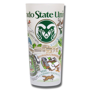 Colorado State University Drinking Glass