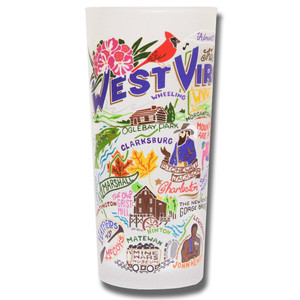 West Virginia Drinking Glass