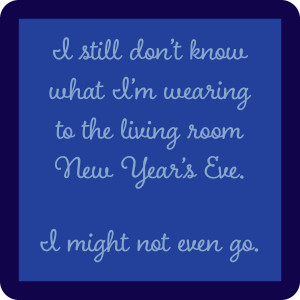 New Year's Eve Living Room Coaster New Year's Eve Living Room Coaster