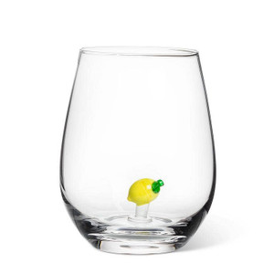 Lemon Icon Stemless Wine Glass Lemon Icon Stemless Wine Glass