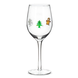 Holiday Icon Wine Glass