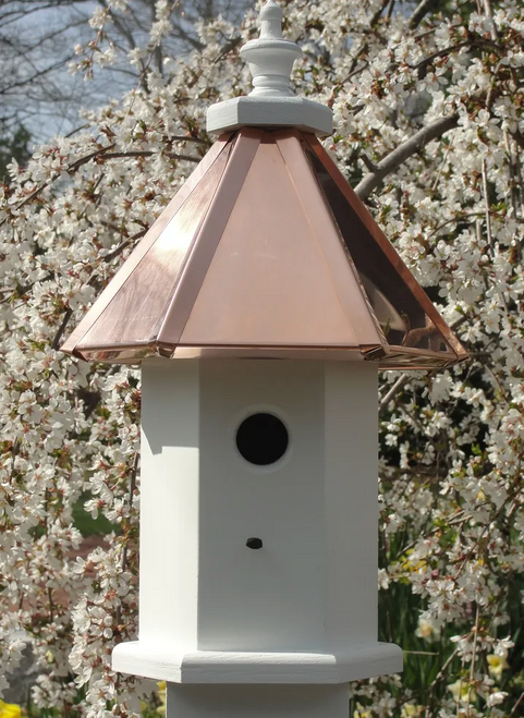 The Allegra birdhouse-Bright Copper Roof