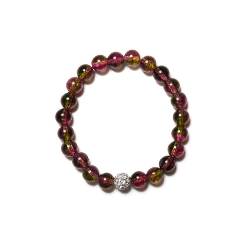Fireball Bracelet-Watermelon Tourmaline