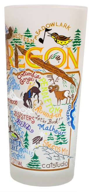 Oregon Drinking Glass