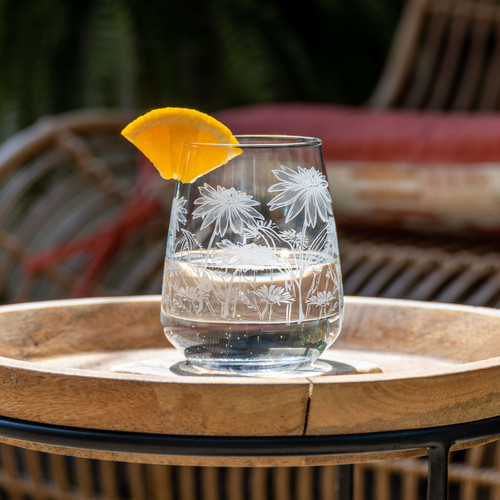 Wildflowers Stemless Wine Glass