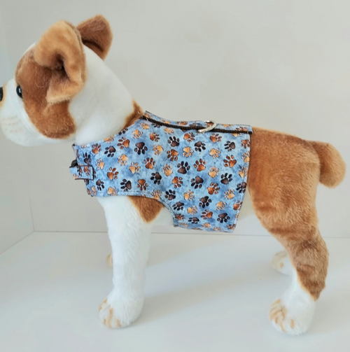 Paw Prints Harness Vest-Simple