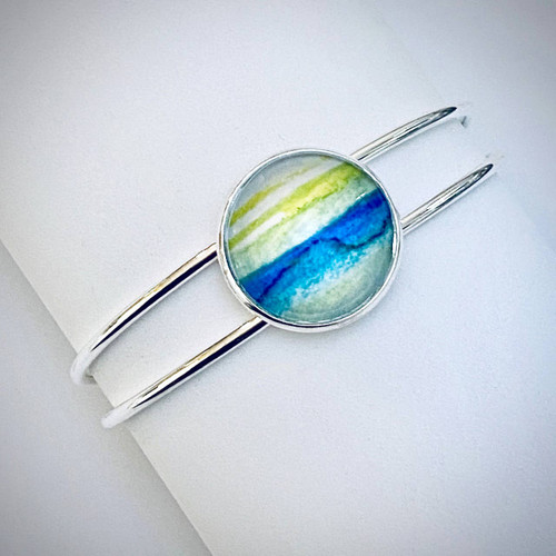 Watercolor Bracelet Bangle-Bright Horizon