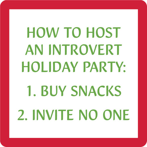Christmas Introvert Coaster