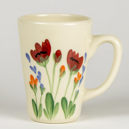 Latte Mug-Red Poppy