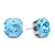 Aqua Cushion Earring