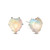 Dreamy Heart  Ultra Mini Bling Earring