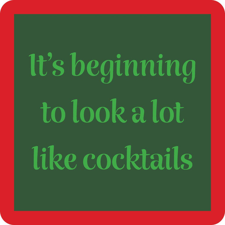 Christmas Cocktails Coaster