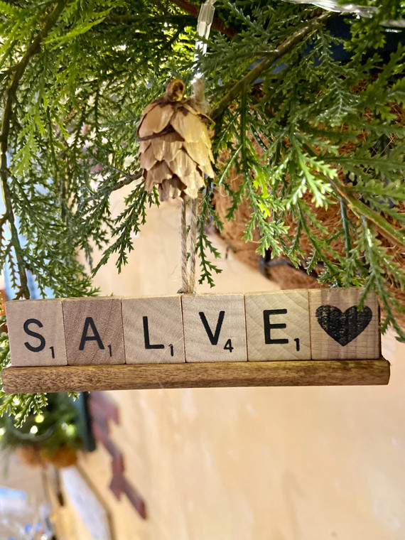 Salve Scrabble Ornament