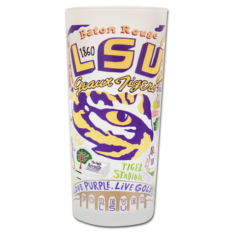 Louisiana State University Drinking Glass