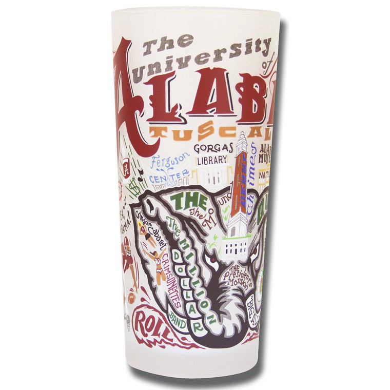 University of Alabama Drinking Glass