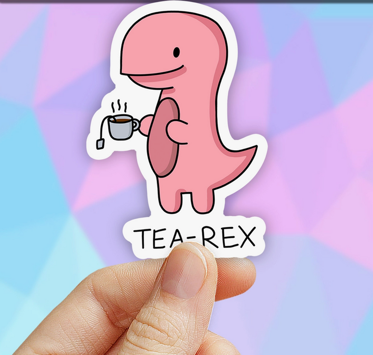 Tea-Rex Sticker