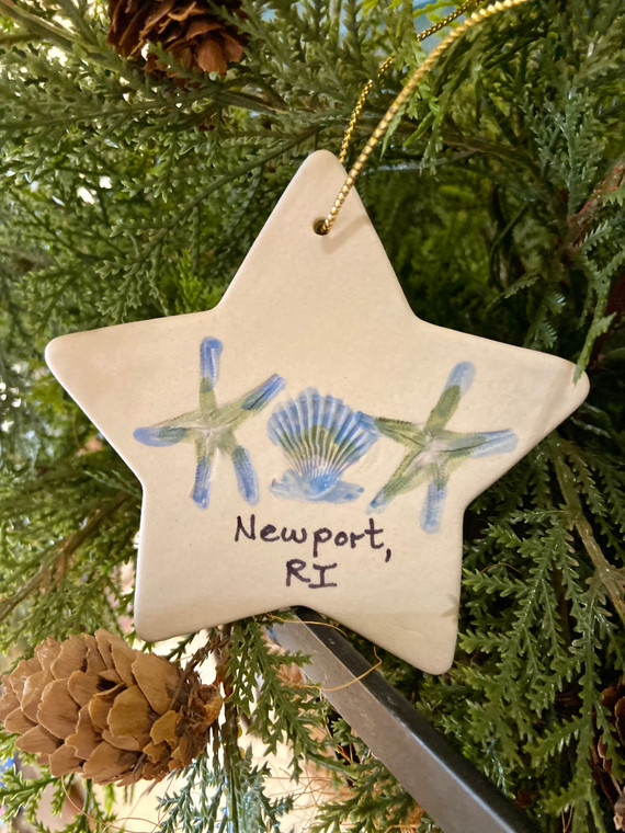 Sakonnet Pottery Newport Star Ornament