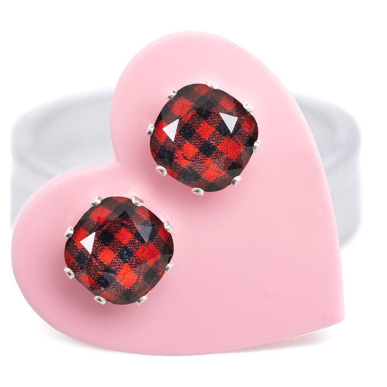 Check It Twice Mini Cushion Earring