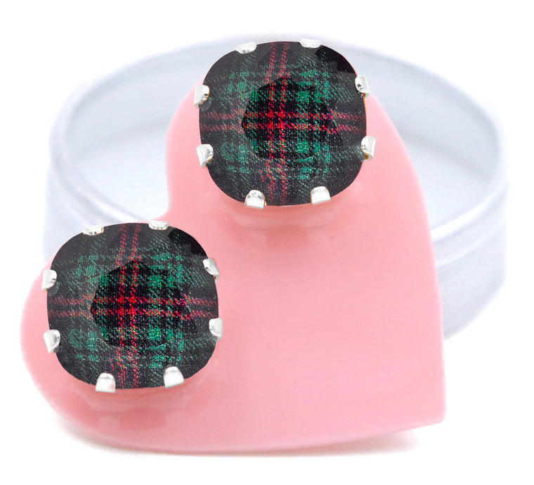 Plaid Reputation Mega Cushion Earring