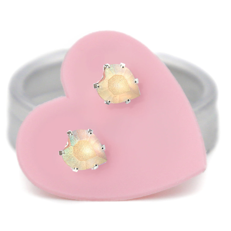 Dreamy Heart  Ultra Mini Bling Earring