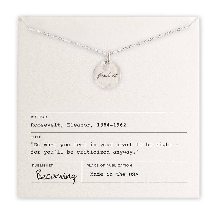 F*ck It Necklace