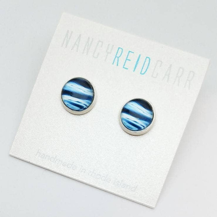 Water Post Earrings-Tranquility