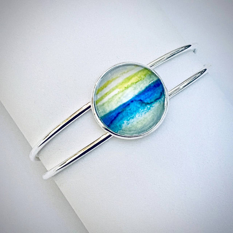 Watercolor Bracelet Bangle-Bright Horizon