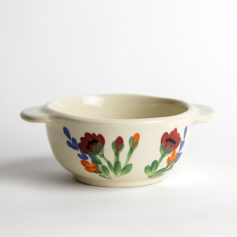 Onion Soup Bowl-Red Poppy Onion Soup Bowl-Red Poppy