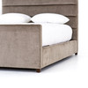 Daphne Sage Worn Velvet King Bed