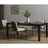 Isador Black Wash Poplar Dining Table 78"