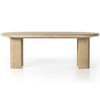 Jaylen Oval Oak Extension Dining Table 87"