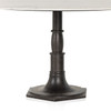 Lucy Carbon Wash Round Dining Table 60"