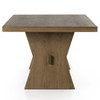 Tia Drifted Oak Solid Dining Table 108"