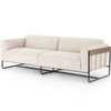 Ella Gable Taupe Sofa 91"