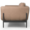 Jenkins Heritage Taupe Leather Sofa 90"