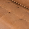 Kiera Palermo Cognac Leather Sofa 90"