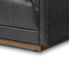 Kiera Sonoma Black Leather Sofa 90"