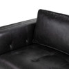 Kiera Sonoma Black Leather Sofa 90"