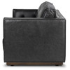 Kiera Sonoma Black Leather Sofa 90"