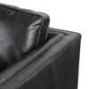 Kiera Sonoma Black Leather Sofa 90"