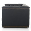 Maxx Heirloom Black Leather Sofa 86"