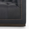 Maxx Heirloom Black Leather Sofa 95"