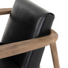 Arnett Dakota Black Leather Club Chair