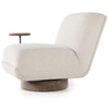 Bronwyn Knoll Natural Swivel Chair With Table