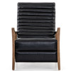 Chance Dakota Black Leather Recliner