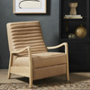 Chance Palermo Nude Leather Recliner