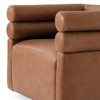 Evie Palermo Cognac Leather Swivel Chair