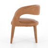 Hawkins Leather Barrel Dining Chair